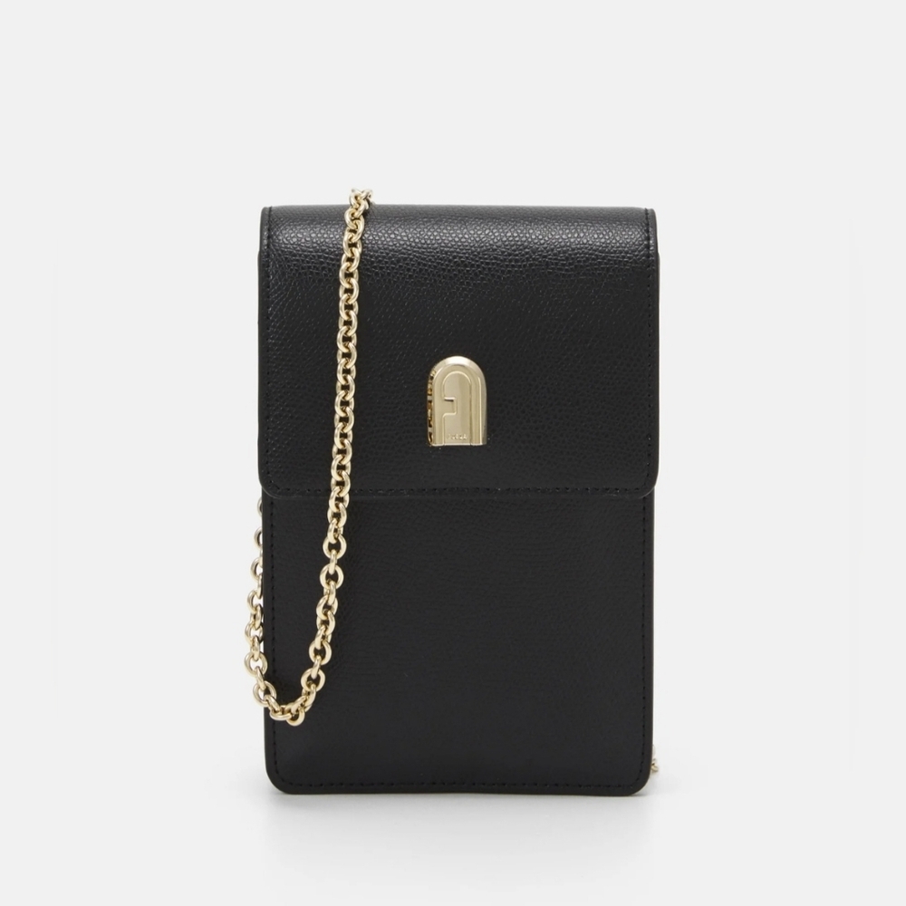 Furla Crossbody bag great pre worn condition black Leather and polyester